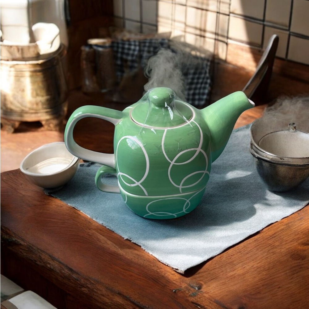 Huesnbrew retro stacked coffee/tea set